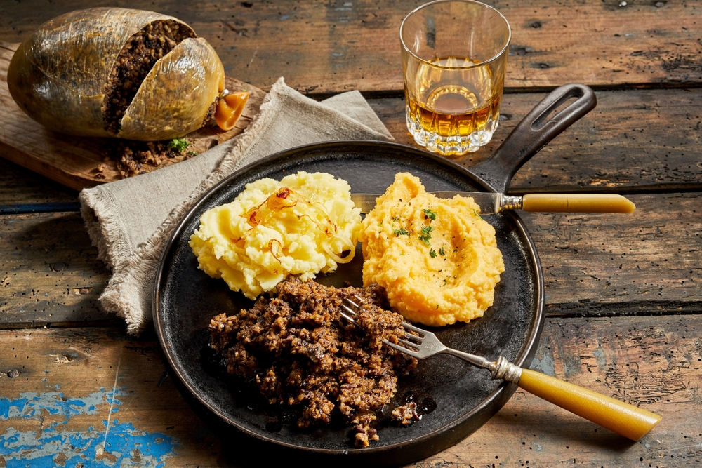 Haggis, neeps and tatties